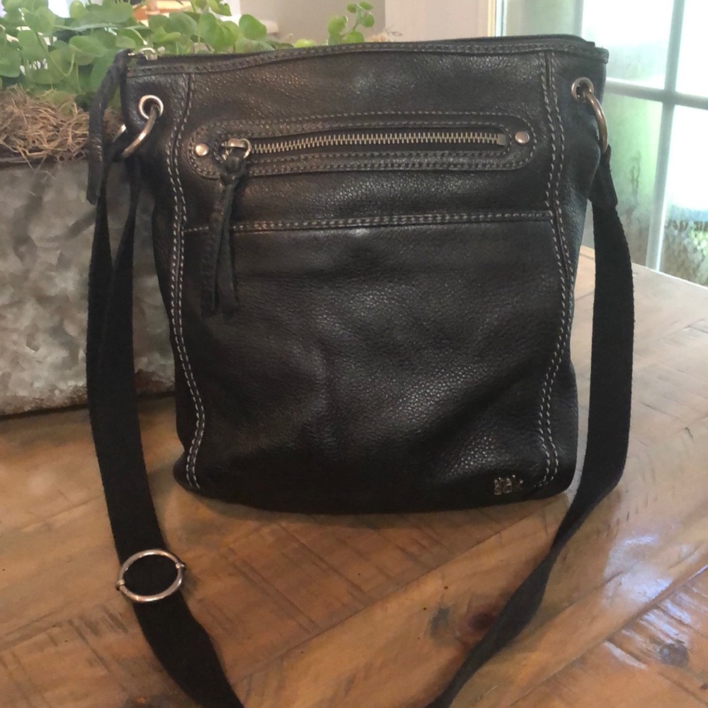 The Sak BlackLeather Crossbody Bag